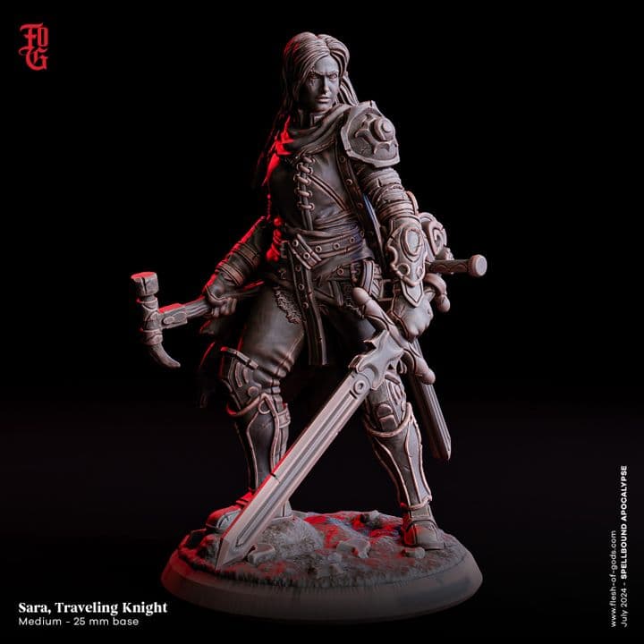 Sara, Traveling Knight (Human Fighter)