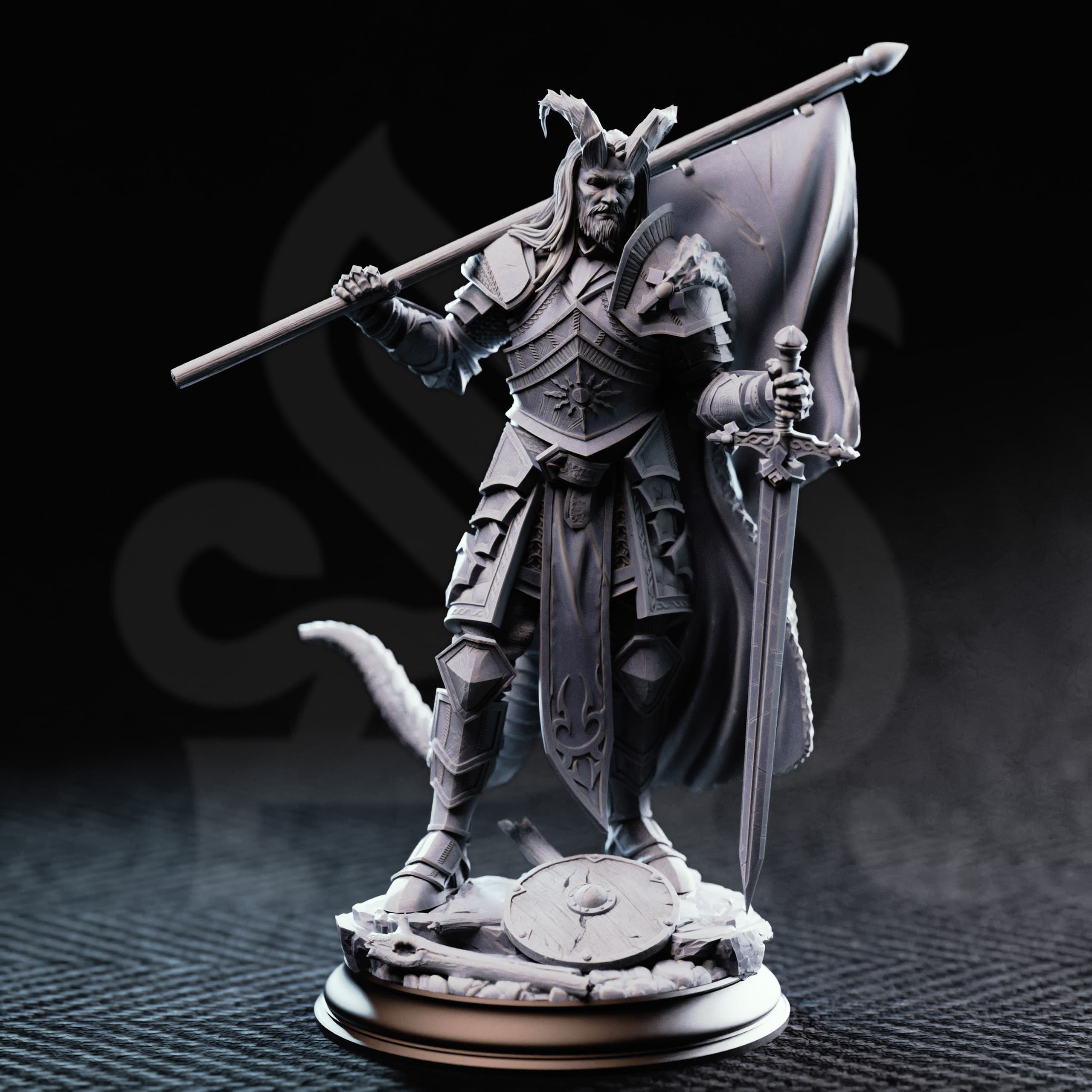The Captain – Tiefling Veteran Soldier