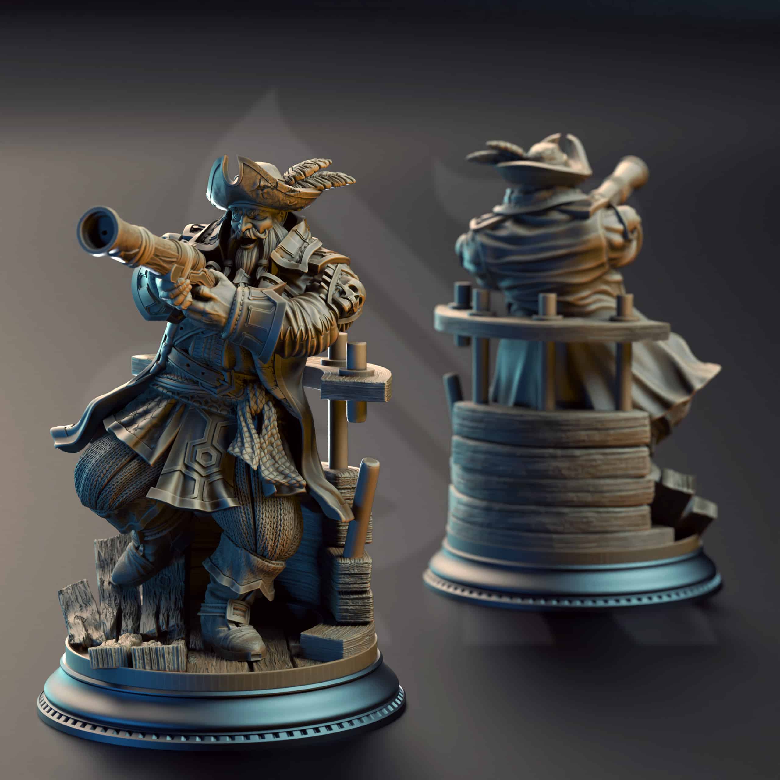 Baradin Blackbeard – Captain of the Gilded Seahorse